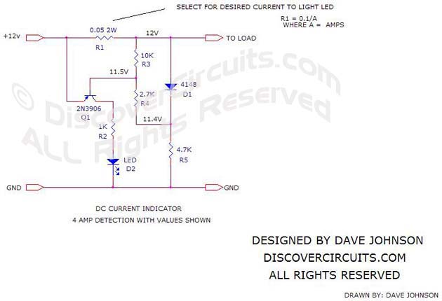 Circuit DC Current Indicator 6 Schematic
