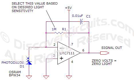 Light Monitor Circuit, David A. Johnson, P.E., 9/1/2010