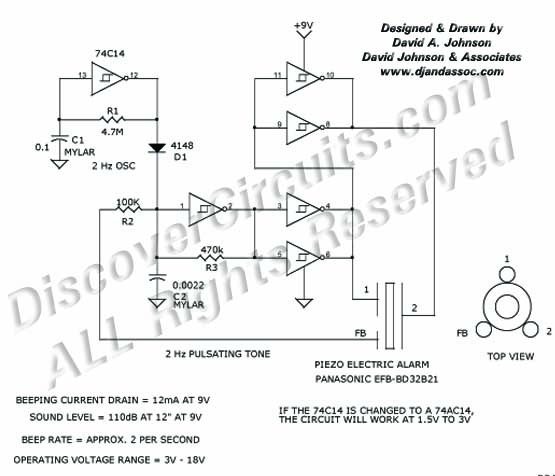 
power reminder beeper designed

 by Dave Johnson, P.E. (June 3, 2000)