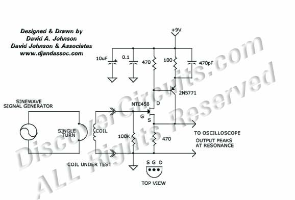 
Coil Self Resonance Text Circuit , Circuit designed by David A. Johnson, P.E.