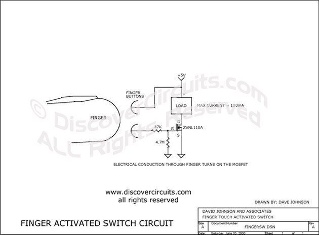 FINGER TOUCH ACTIVATED SWITCH, 6/3/2000