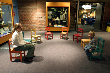 Musical Chair Exhibit, Boston MA Children's Museum