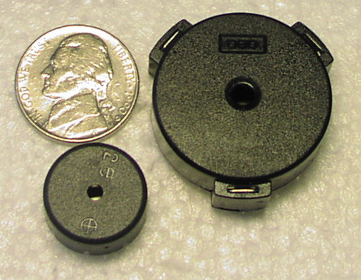 Circuit Piezeoelectric Beepers:  Murata PKM17EPP-2002-BO (smaller one); 254-PB515-ROX