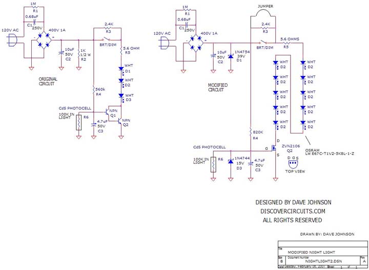 Shake Flashlight Schematic