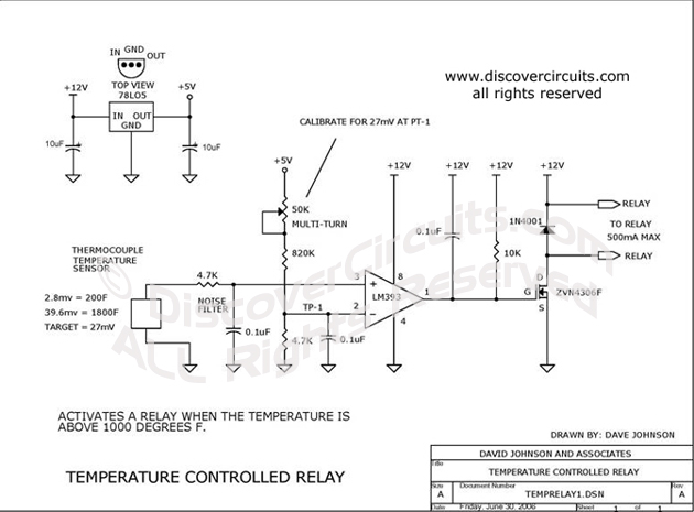 Circuit RelayTemperature Controlled